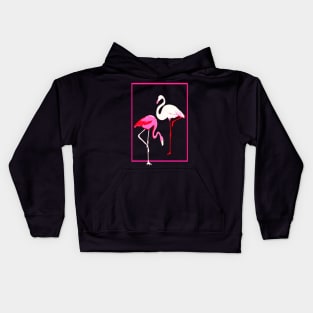 Pink Flamingos Kids Hoodie